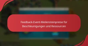 Feedback-Event-Meilensteinpreise für Beschleunigungen und Ressourcen