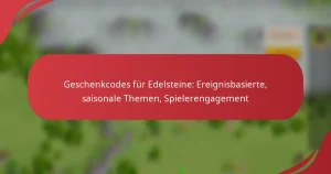 Geschenkcodes für Edelsteine: Ereignisbasierte, saisonale Themen, Spielerengagement