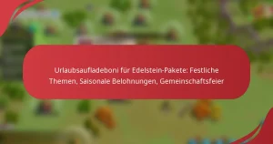 Urlaubsaufladeboni für Edelstein-Pakete: Festliche Themen, Saisonale Belohnungen, Gemeinschaftsfeier