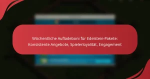 Wöchentliche Aufladeboni für Edelstein-Pakete: Konsistente Angebote, Spielerloyalität, Engagement