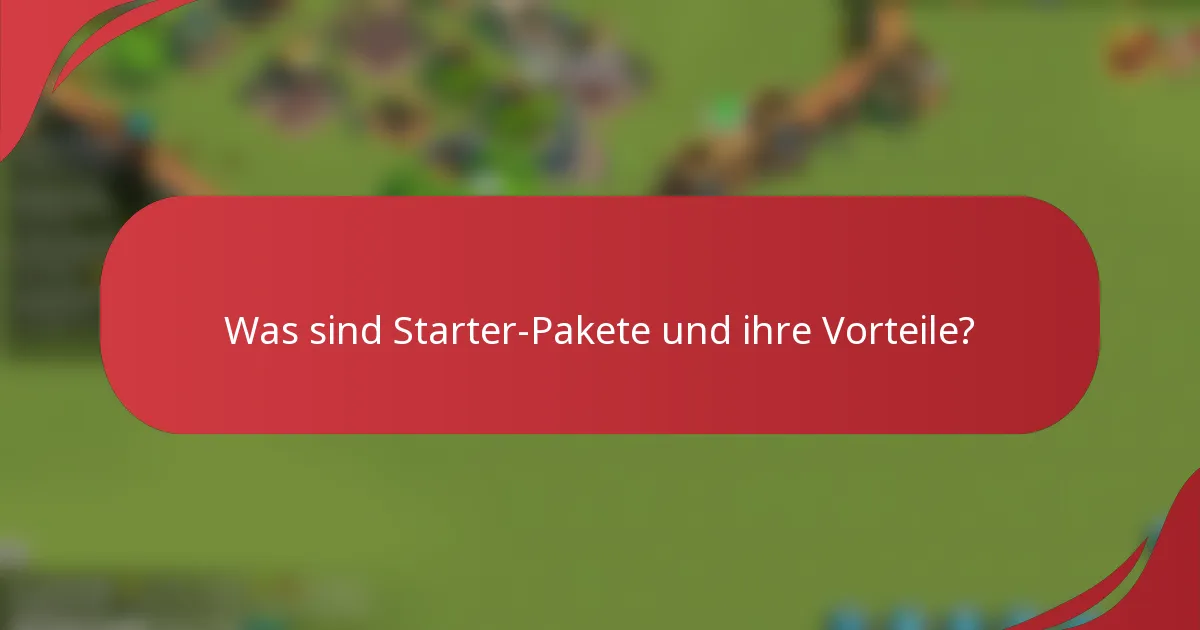 Was sind Starter-Pakete und ihre Vorteile?